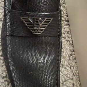 Emporio Armani Black Loafers